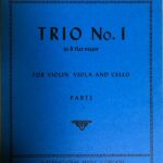 シューベルト 弦楽三重奏曲 第1番 変ロ長調 輸入楽譜 schubert trio no.1 in B flat major for violin,viola and cello 洋書