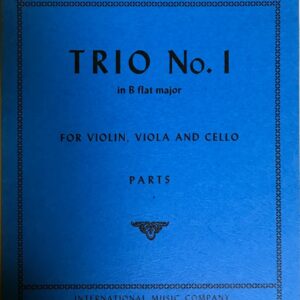 シューベルト 弦楽三重奏曲 第1番 変ロ長調 輸入楽譜 schubert trio no.1 in B flat major for violin,viola and cello 洋書