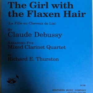 ドビュッシー 亜麻色の髪の乙女 クラリネット四重奏編曲 輸入楽譜 debussy the girl with the flaxen hair mixed clarinet quartet 洋書