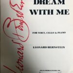 バーンスタイン ミュージカル「ピーターパン」より ドリーム・ウィズ・ミー 輸入楽譜 Bernstein Dream with me 声楽 チェロ ピアノ 洋書