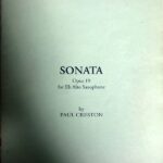 クレストン サクソフォン・ソナタ Op.19 輸入楽譜 creston sonata alto saxophone アルトサクソフォン ピアノ 洋書