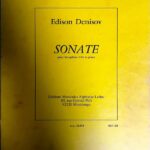 デニゾフ ソナタ 輸入楽譜 denisov sonate pour saxophone alto et piano アルトサクソフォン ピアノ 洋書
