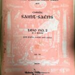 サン=サーンス ピアノ三重奏曲 第2番 ホ短調 作品92 輸入楽譜 saint-saens trio no.2 in e minor op.92 バイオリン チェロ 洋書