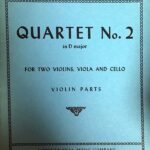 ボロディン 弦楽四重奏曲 第2番 ニ長調 輸入楽譜 borodin quartet no.2 in D major バイオリン ビオラ チェロ 洋書