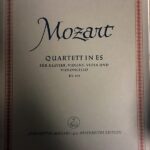 モーツァルト ピアノ四重奏 変ホ長調 KV 493 輸入楽譜 Mozart quartett in Es バイオリン ビオラ チェロ ピアノ 洋書