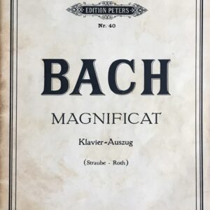 バッハ マニフィカト 輸入楽譜 bach magnificat ヴォーカルスコア vocal piano 洋書