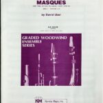 ユーバー マスク 輸入楽譜 David uber Masques clarinet choir クラリネット アンサンブル 7重奏 洋書