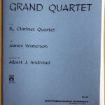 ジェームズ・ウォーターソン グランド・カルテット (クラリネット四重奏） 輸入楽譜 james waterson grand quartet clarinet quartet 洋書