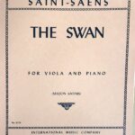 サン＝サーンス 「動物の謝肉祭」より 白鳥 輸入楽譜 saint=saens the swan for viola and piano ピアノ ビオラ 洋書
