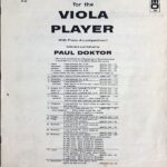 パウル・ドクトール Solos for the Viola Player 輸入楽譜 paul doktor ビオラ ソロ 洋書