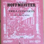 ホフマイスター ヴィオラ協奏曲 二長調 輸入楽譜 hoffmeister viola concerto in D major for viola and piano ビオラ ピアノ 洋書