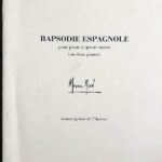 ラヴェル スペイン狂詩曲 連弾または2台ピアノ 輸入楽譜 ravel Rapsodie Espagnole for 1 piano, 4 hands/2 piano, 4 hands 洋書