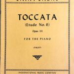 サン＝サーンス 6つの練習曲 Op.111より トッカータ 輸入楽譜 6 Etudes Op.111 Toccata for the piano ピアノ・ソロ 洋書
