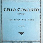 ハイドン チェロ協奏曲 ニ長調 ビオラ編曲 輸入楽譜 Violoncello-Konzert D-dur for viola and piano ヴィオラ ピアノ 洋書