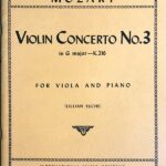 モーツァルト バイオリン協奏曲 第3番 ト長調 KV 216 ビオラ編曲 輸入楽譜 Konzert fur Violin for viola and piano ビオラ ピアノ 洋書