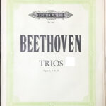 ベートーヴェン 弦楽三重奏曲 op3/8/9/25 beethoven Trios バイオリン/ヴァイオリン/peters/ペータース
