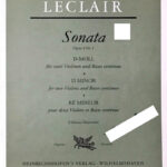 ルクレール ソナタ op4 nr1 leclair sonata バイオリン/ヴァイオリン/Heinrichshofen/ハインリヒスホーフェン