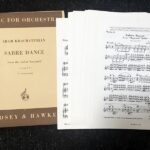 ハチャトゥリアン 剣の舞(バレエ ガイーヌより) Khachaturian Sabre Dance フルスコア/オーケストラ/boosey & hawkes
