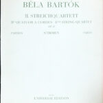 バルトーク 弦楽四重奏曲第2番 op17 Bartok streichquartett No2 バイオリン/ヴァイオリン/universal