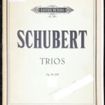 シューベルト ピアノ三重奏曲 op99/100  schubert trios バイオリン/ヴァイオリン/peters/ペータース
