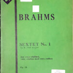 ブラームス 弦楽六重奏曲第1番 op18 brahms sextet no1 バイオリン/ヴァイオリン/kalmus/カルマス
