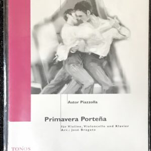 ピアソラ ブエノスアイレスの春 piazzolla primavera porteno ヴァイオリン/バイオリン/TONOS/トノス/ピアノ