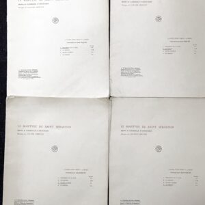 ガブリエーレ・ダンヌンツィオ ドビュッシー  聖セバスティアンの殉教 聖セバスチャンの殉教/ピアノ連弾/1台4手/durand