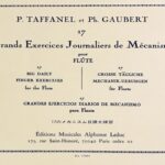タファネル ＆ ゴベール 17の毎日のメカニズム練習  Taffanel et Gaubert 17 Grands Exercices Journaliers de Mecanism フルート