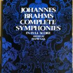 ブラームス 交響曲全集 大型スコア  Brahms complete symphonies in full score