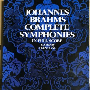 ブラームス 交響曲全集 大型スコア  Brahms complete symphonies in full score