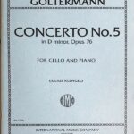 ゴルターマン チェロ協奏曲 第5番 ニ短調 Op.76 Goltermann concerto no.5 in D minor for cello and piano チェロ ピアノ