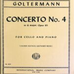 ゴルターマン チェロ協奏曲 第4番 ト長調 Op.65 Goltermann concerto no.4 in G major for cello and piano チェロ ピアノ