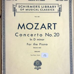 モーツァルト ピアノ協奏曲 第20番 ニ短調 KV 466 Mozart concert No.20 in D minor for the piano