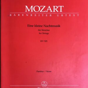 モーツァルト アイネ・クライネ・ナハトムジーク(小夜曲) KV 525/弦楽四重奏 Mozart Eine Kleine Nachtmusik for strings スコア