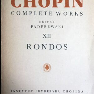 ショパン ロンド集 Chopin rondos パデレフスキ編 ピアノ
