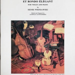 ヴィエニャフスキ 無言歌とエレガントなロンド Op.9 Wieniawski Romance sans Paroles et Rondo Elegant Op.9 バイオリン ピアノ