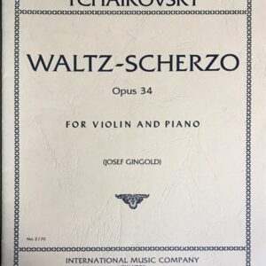 チャイコフスキー ワルツ・スケルツォ Op.34 ギンゴールド編  Tchaikovsky Waltz-Scherzo Op.34 バイオリン ピアノ
