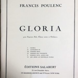 プーランク グローリア(ラテン語) Peulenc Gloria 合唱