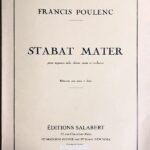 プーランク スタバト・マーテル (ラテン語) 混声合唱編 Poulenc Stabat Mater 合唱 ヴォーカル