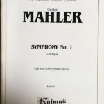 マーラー 交響曲 第1番「巨人」 1台4手 ピアノ 連弾 Mahler Symphony No.1 in D Major for one piano/four hands