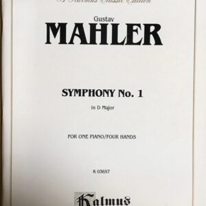 マーラー 交響曲 第1番「巨人」 1台4手 ピアノ 連弾 Mahler Symphony No.1 in D Major for one piano/four hands