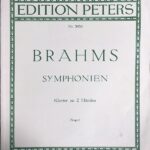 ブラームス  交響曲全集 (ジンガーによるピアノソロ編曲) Brahms Symphonien klavier zu 2 handen (Singer) ピアノ