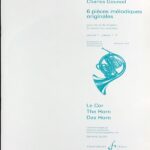 グノー ６つの旋律的なオリジナル作品、第1巻：第1番、第2番 Gounod 6 Pieces melodiques originales ホルン