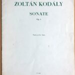 コダーイ 無伴奏チェロソナタ Op.8 Kodaly Sonate Op.8 Violoncelle Solo チェロ