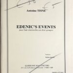 アントワーヌ・ティスネ Edenic′s Events pour huit violoncelles en deux groupes Antoine Tisne チェロ 8重奏 アンサンブル