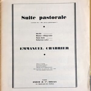 シャブリエ 田園組曲 ピアノ・ソロ Chabrier Suite Pastorale