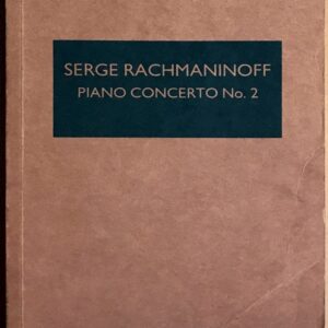 ラフマニノフ ピアノ協奏曲 第2番 Op.18 スタディ・スコア RACHMANINOFF Piano Concerto No.2 in C Minor Op.18