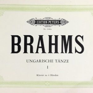 ブラームス ハンガリー舞曲集 第1巻 第1番-第10番 ピアノ連弾 Brahms Ungarische tanze 1
