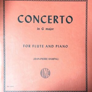 ペルゴレージ フルート協奏曲 第1番 ト長調/ランパル編 Pergolesi Concerto in G major for flute and piano