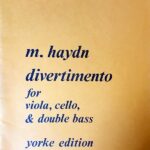 ハイドン ディヴェルティメント ビオラ チェロ ダブルベース Haydn divertimento for viola,cello & double bass